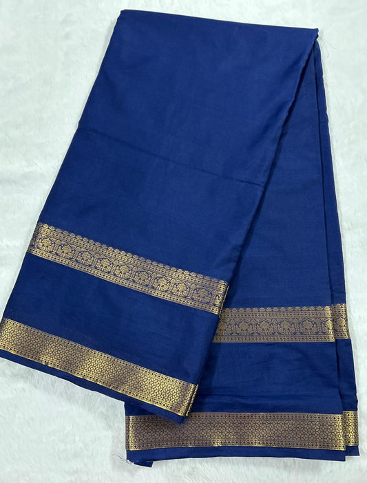 Premium Semi Mysore Crepe Silk Saree with Bentex Border