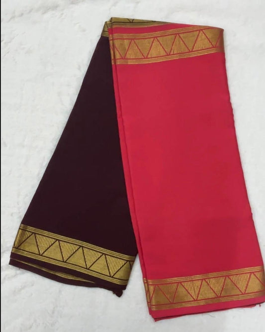 Pure Mysore Silk- Half & Half Concept