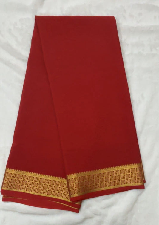 Pure mysore silk - Rust orange