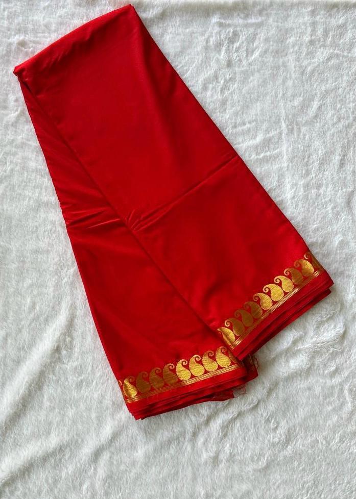 Trending semi mysore silk saree